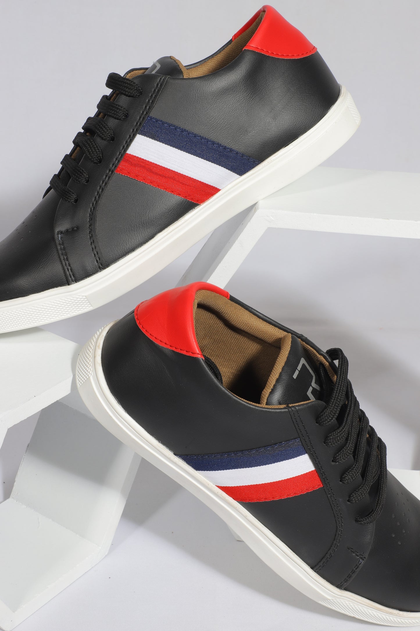 Rumani's Nebula Black Casual shoes for Men
