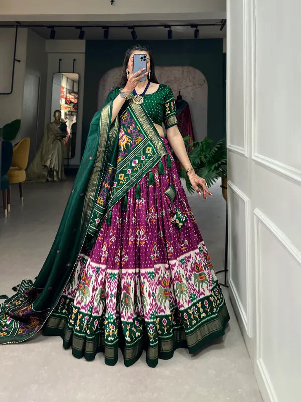 Purple Traditional Wear Purple Color Lehenga Choli With Pretty Dupatta