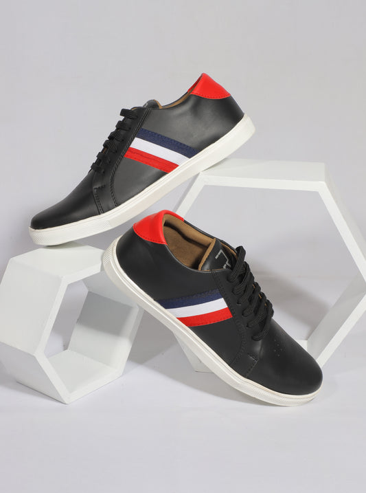 Rumani's Nebula Black Casual shoes for Men