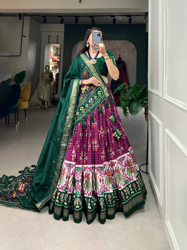 Purple Traditional Wear Purple Color Lehenga Choli With Pretty Dupatta