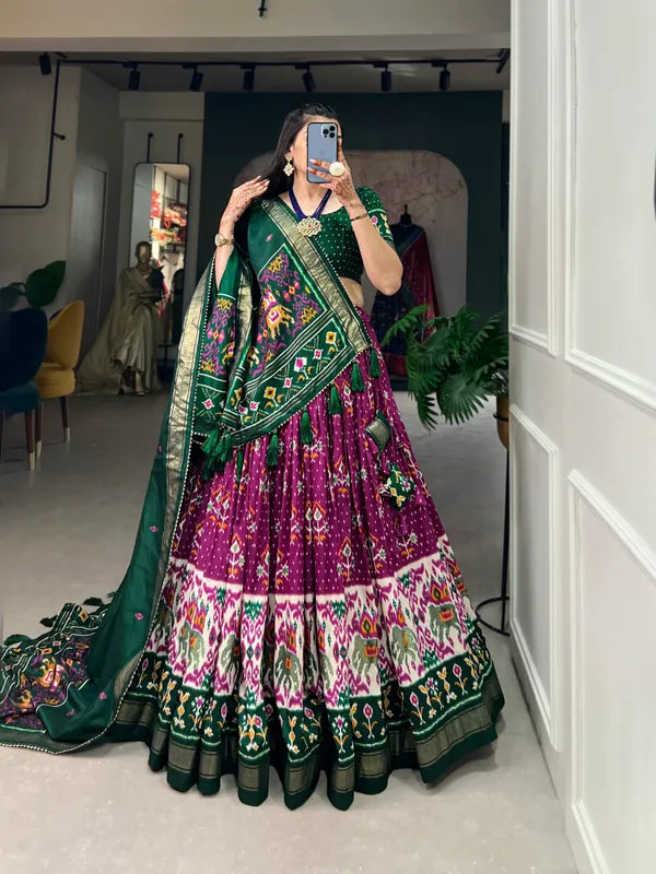 Purple Traditional Wear Purple Color Lehenga Choli With Pretty Dupatta