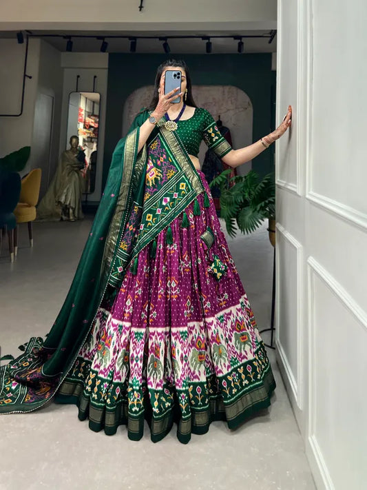 Purple Traditional Wear Purple Color Lehenga Choli With Pretty Dupatta