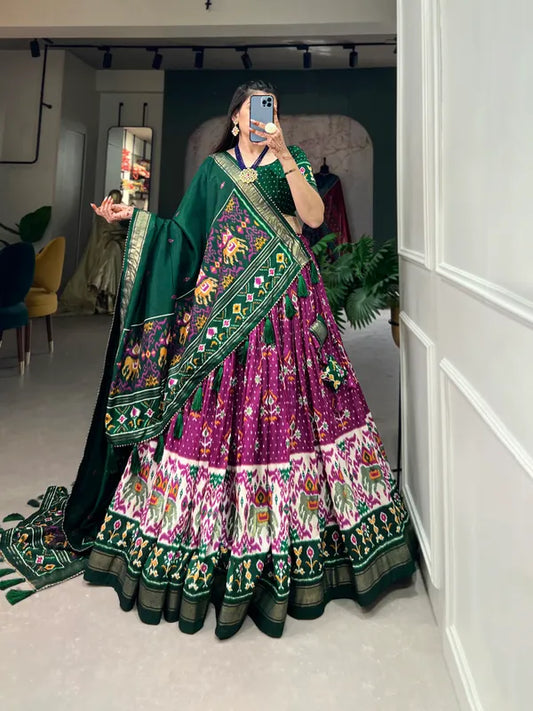 Purple Traditional Wear Purple Color Lehenga Choli With Pretty Dupatta